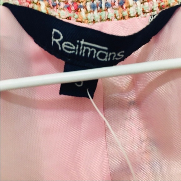 Reitmans pink tweed blazer size 5 NWT - Picture 4 of 7